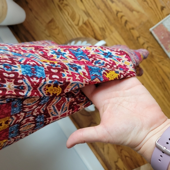 Maeve, Lilt Boho Print Mockneck Swing Knit Dress S - Picture 6 of 11